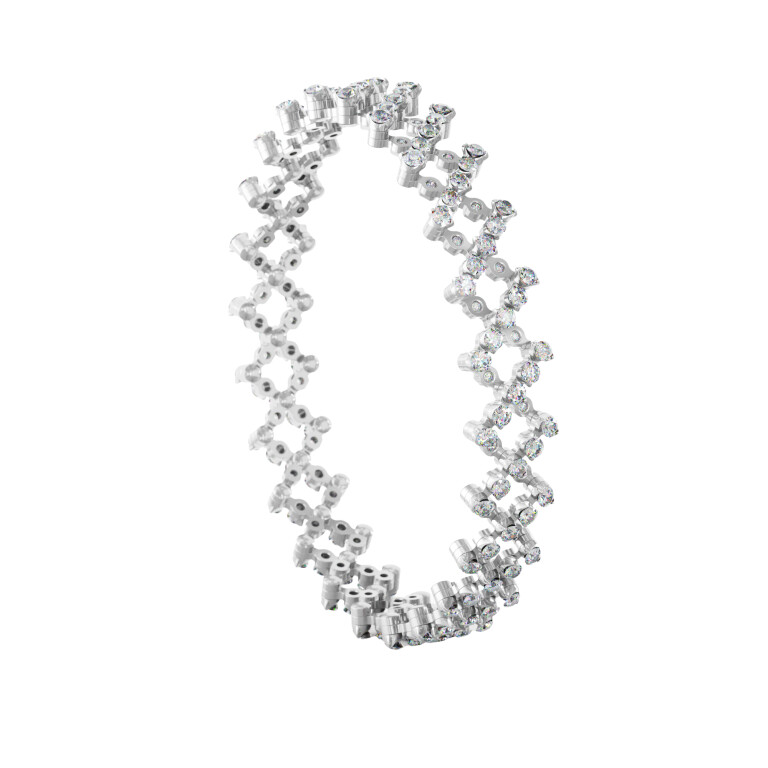 Serafino Consoli Serafino Classic flexibele armband witgoud met diamant - S.RB5FI4WGWD - #3 Serafino Consoli Serafino Classic flexibele armband witgoud met diamant - S.RB5FI4WGWD - #3