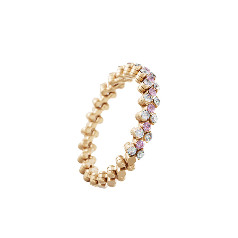 Serafino Consoli Brevetto Classic flexibele ring geelgoud met diamant - RMS3H2RGWDPS - #2 Serafino Consoli Brevetto Classic flexibele ring geelgoud met diamant - RMS3H2RGWDPS - #2