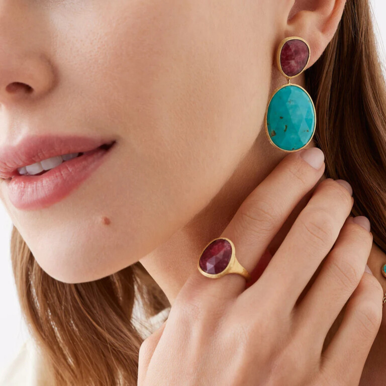 Marco Bicego Lunaria Color ring geelgoud - AB658-TUL01 - #3 Marco Bicego Lunaria Color ring geelgoud - AB658-TUL01 - #3