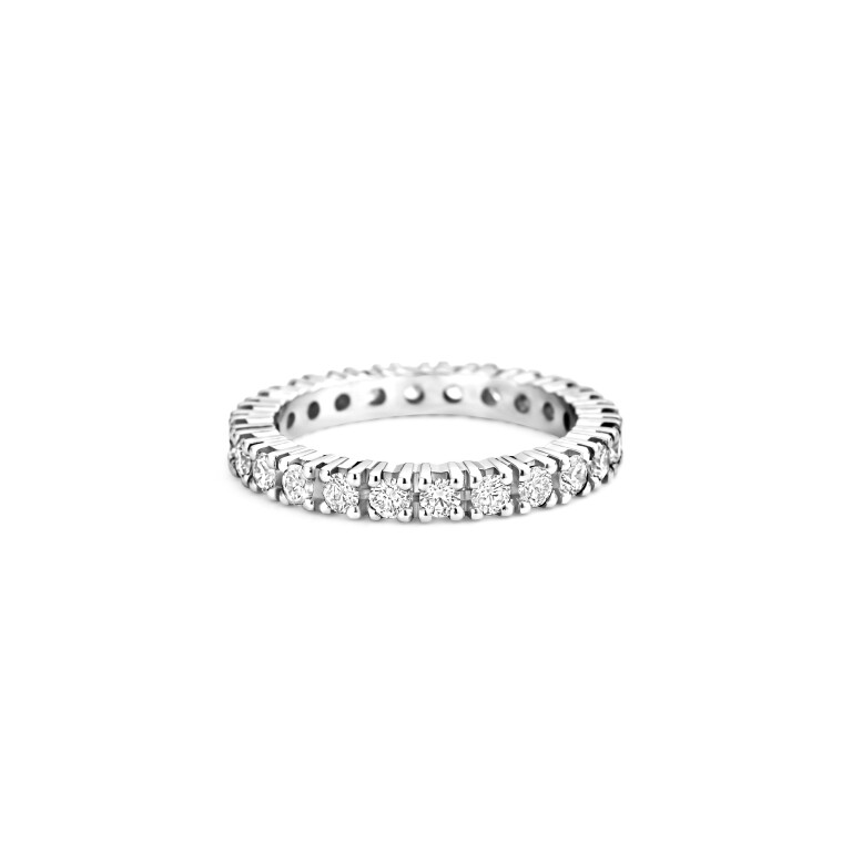 witgoud alliance ring met diamant Schaap en Citroen Diamonds - #4 witgoud alliance ring met diamant Schaap en Citroen Diamonds - #4