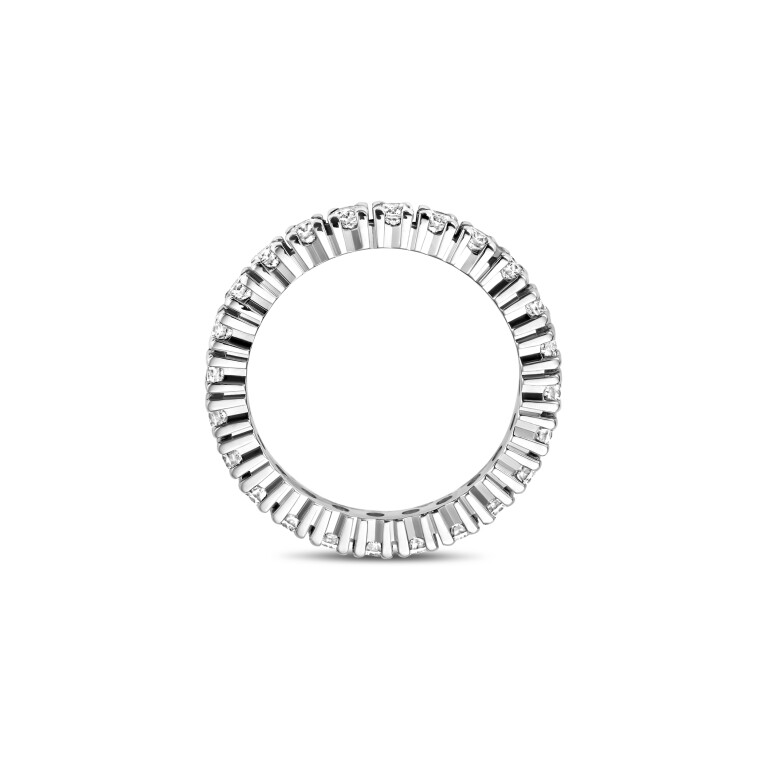 witgoud alliance ring met diamant Schaap en Citroen Diamonds - #4 witgoud alliance ring met diamant Schaap en Citroen Diamonds - #4