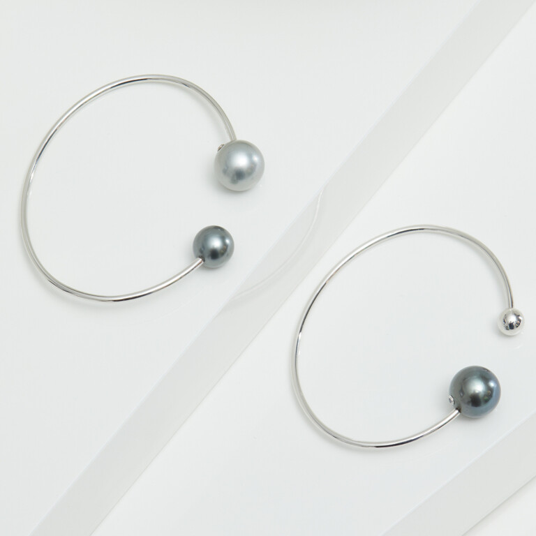 Yana Nesper Open Mind parel armband witgoud met Parel - OM11 - #3 Yana Nesper Open Mind parel armband witgoud met Parel - OM11 - #3