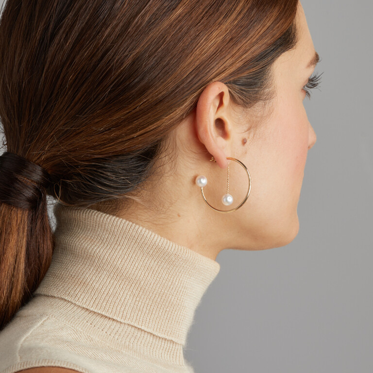 Yana Nesper Open Mind parel oorhangers geelgoud - OM2 - #2 Yana Nesper Open Mind parel oorhangers geelgoud - OM2 - #2