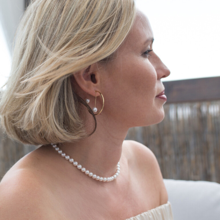 Yana Nesper Open Mind parel oorhangers geelgoud - OM2 - #3 Yana Nesper Open Mind parel oorhangers geelgoud - OM2 - #3