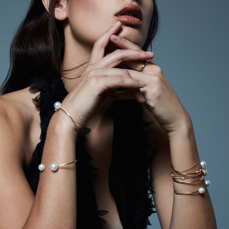 Yana Nesper Open Mind parel armband geelgoud met Parel - OM10 - #3 Yana Nesper Open Mind parel armband geelgoud met Parel - OM10 - #3