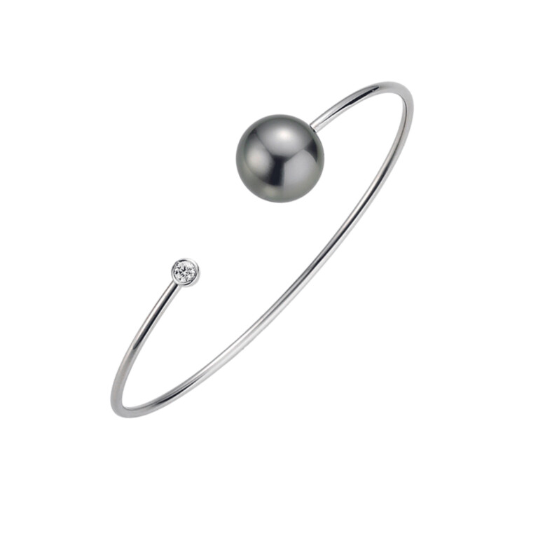 Yana Nesper Open Mind parel armband witgoud met diamant - OM15 - #2 Yana Nesper Open Mind parel armband witgoud met diamant - OM15 - #2