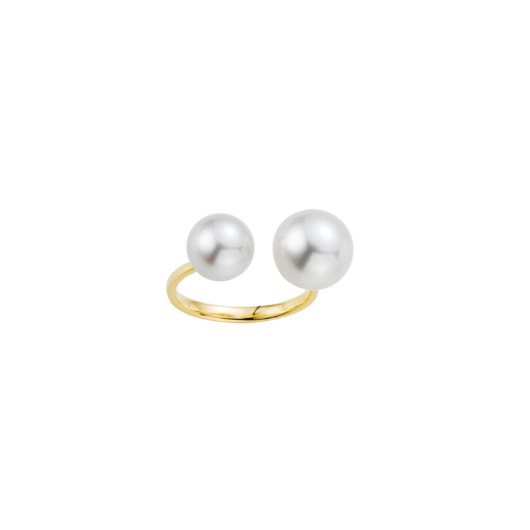 Yana Nesper Open Mind parel ring geelgoud met Parel - OM6 - #2 Yana Nesper Open Mind parel ring geelgoud met Parel - OM6 - #2
