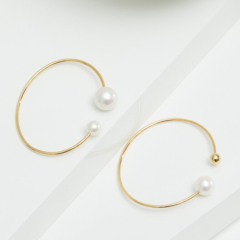 Yana Nesper Open Mind parel armband geelgoud met Parel - OM9 - #4 Yana Nesper Open Mind parel armband geelgoud met Parel - OM9 - #4