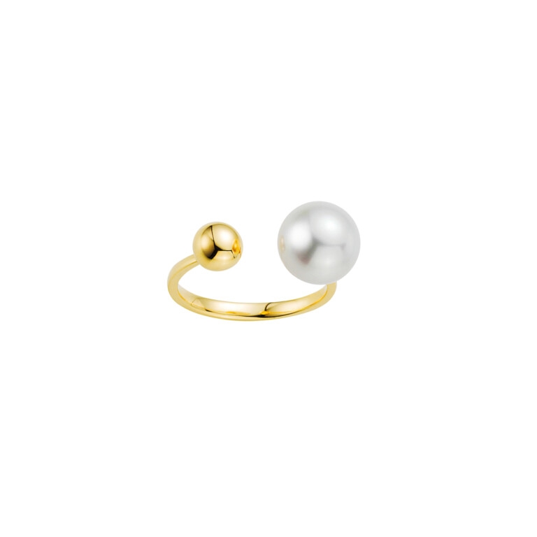 Yana Nesper Open Mind parel ring geelgoud - OM4 - #2 Yana Nesper Open Mind parel ring geelgoud - OM4 - #2