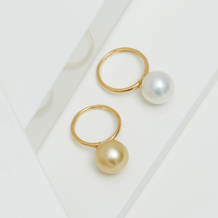 Yana Nesper Bubbles parel ring geelgoud met Parel - FC117-7 - #3 Yana Nesper Bubbles parel ring geelgoud met Parel - FC117-7 - #3