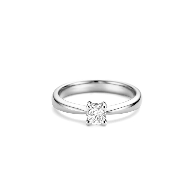 witgoud solitair ring met diamant Schaap en Citroen Diamonds - #4 witgoud solitair ring met diamant Schaap en Citroen Diamonds - #4