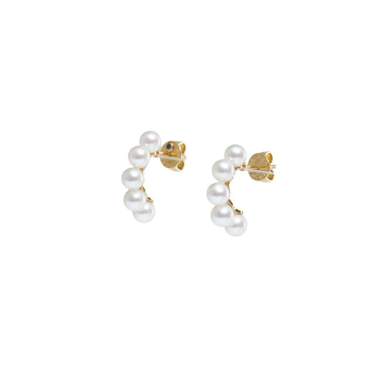 Yana Nesper New Basics parel oorhangers geelgoud - NB8 - #2 Yana Nesper New Basics parel oorhangers geelgoud - NB8 - #2