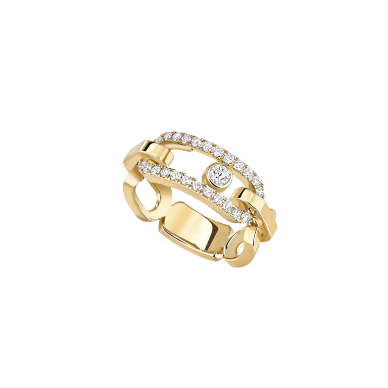 Move Link Ring - Messika - 12728-YG Move Link Ring - Messika - 12728-YG