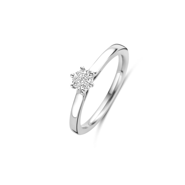 witgoud solitair ring met diamant Schaap en Citroen Diamonds - #2 witgoud solitair ring met diamant Schaap en Citroen Diamonds - #2