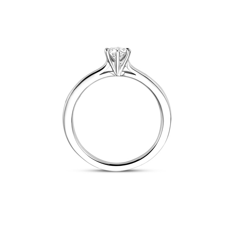 witgoud solitair ring met diamant Schaap en Citroen Diamonds - #4 witgoud solitair ring met diamant Schaap en Citroen Diamonds - #4