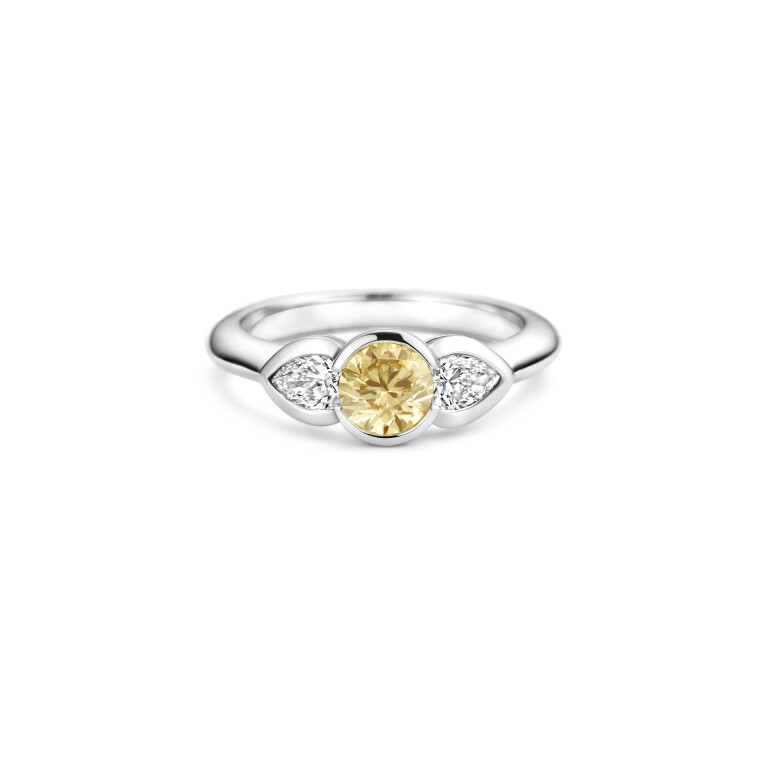 witgoud pave ring met diamant SC Highlights Diamonds - #5 witgoud pave ring met diamant SC Highlights Diamonds - #5