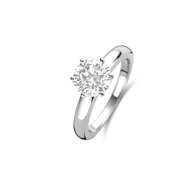 witgoud solitair ring met diamant SC Highlights Diamonds - #2 witgoud solitair ring met diamant SC Highlights Diamonds - #2