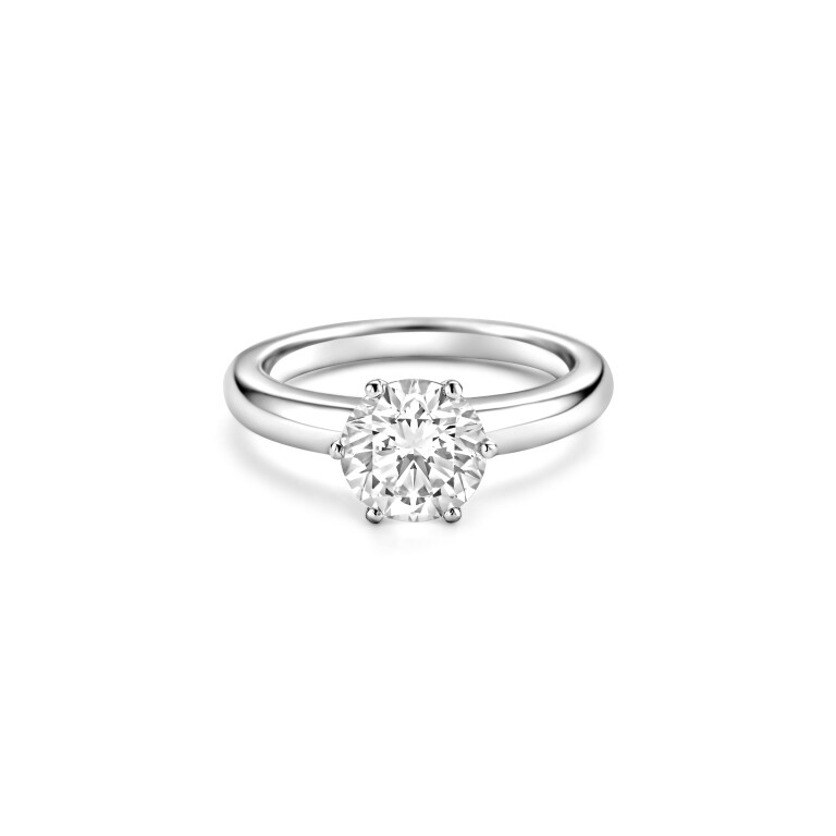 witgoud solitair ring met diamant SC Highlights Diamonds - #5 witgoud solitair ring met diamant SC Highlights Diamonds - #5