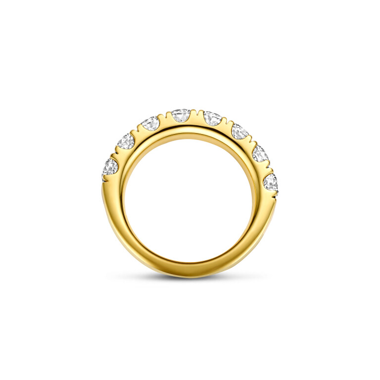 geelgoud alliance ring met diamant SC Highlights Diamonds - #4 geelgoud alliance ring met diamant SC Highlights Diamonds - #4