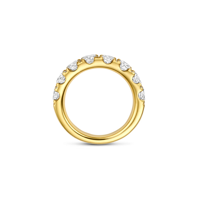 geelgoud alliance ring met diamant SC Highlights Diamonds - #4 geelgoud alliance ring met diamant SC Highlights Diamonds - #4