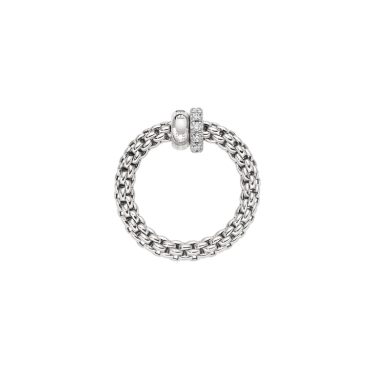 Fope Solo flexibele ring witgoud met diamant - 62408AX_PB_B_BBX_00S - #3 Fope Solo flexibele ring witgoud met diamant - 62408AX_PB_B_BBX_00S - #3