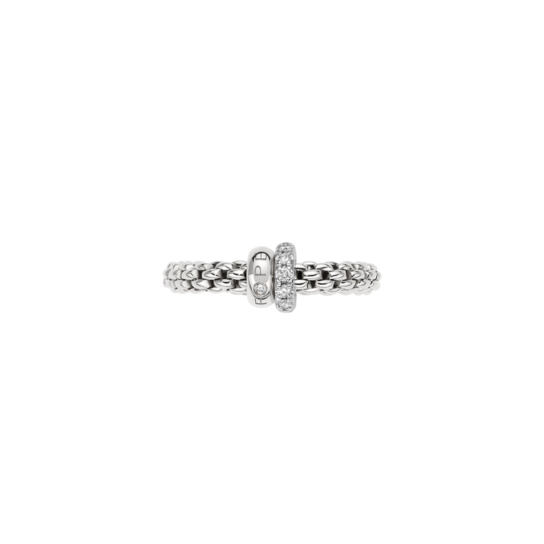 Fope Solo flexibele ring witgoud met diamant - 62408AX_PB_B_BBX_00S - #4 Fope Solo flexibele ring witgoud met diamant - 62408AX_PB_B_BBX_00S - #4