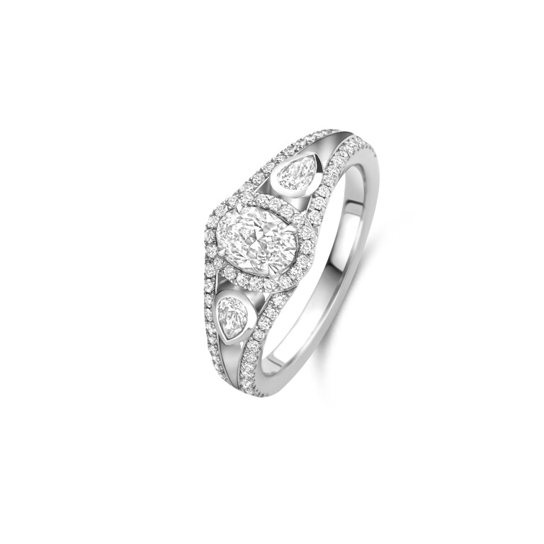 witgoud entourage ring met diamant SC Highlights Diamonds - #2 witgoud entourage ring met diamant SC Highlights Diamonds - #2
