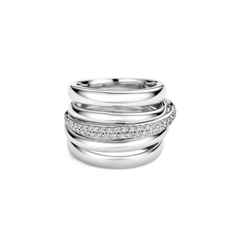 witgoud pave ring met diamant SC Highlights Diamonds - #5 witgoud pave ring met diamant SC Highlights Diamonds - #5