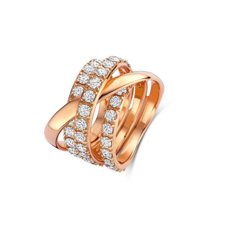 roodgoud ring met diamant SC Highlights Diamonds - #5 roodgoud ring met diamant SC Highlights Diamonds - #5