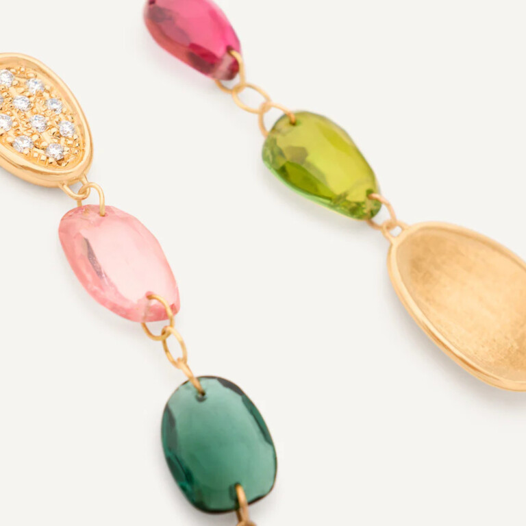 Marco Bicego Lunaria oorhangers geelgoud met diamant - OB1899-B-TM01 - #2 Marco Bicego Lunaria oorhangers geelgoud met diamant - OB1899-B-TM01 - #2