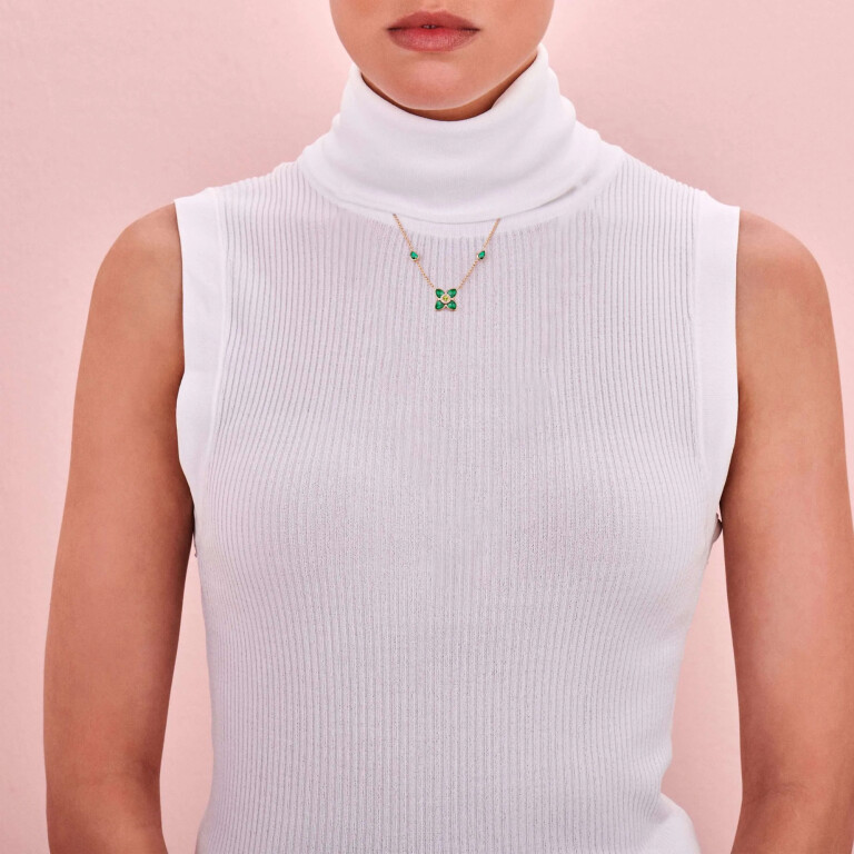 Tirisi Jewelry Fiji collier met hanger roodgoud met diamant - TN3038MC+PERP - #4 Tirisi Jewelry Fiji collier met hanger roodgoud met diamant - TN3038MC+PERP - #4