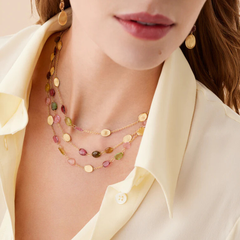 Marco Bicego Lunaria collier geelgoud - CB2879-TM01 - #3 Marco Bicego Lunaria collier geelgoud - CB2879-TM01 - #3