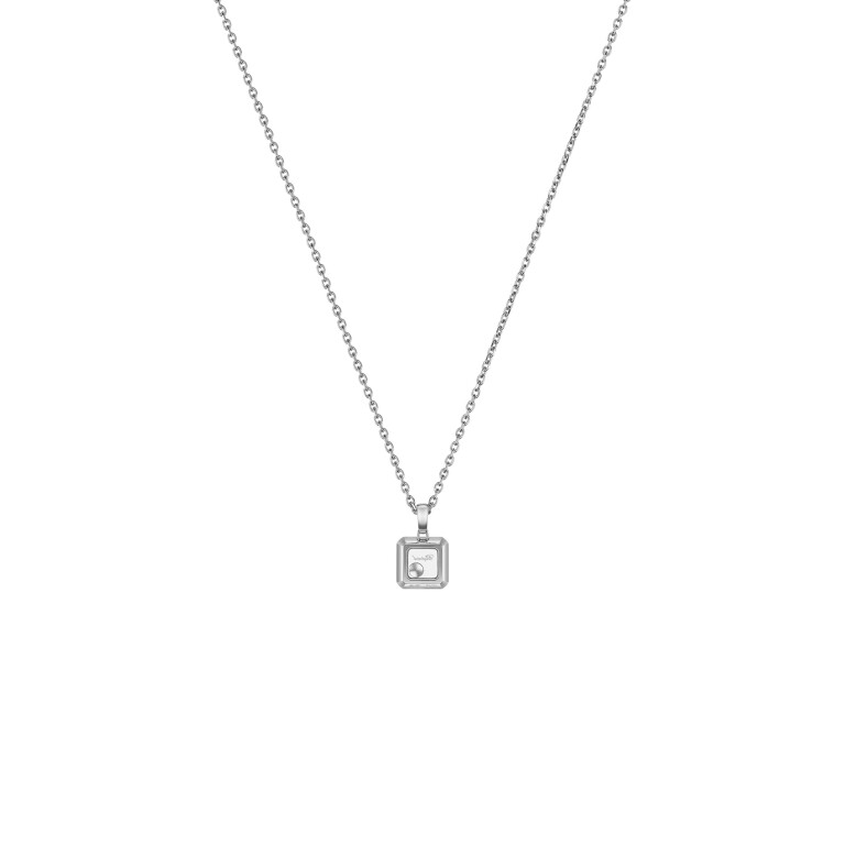 Chopard Happy Diamonds Icons Square collier met hanger witgoud met diamant - 79A114-1201 - #3 Chopard Happy Diamonds Icons Square collier met hanger witgoud met diamant - 79A114-1201 - #3