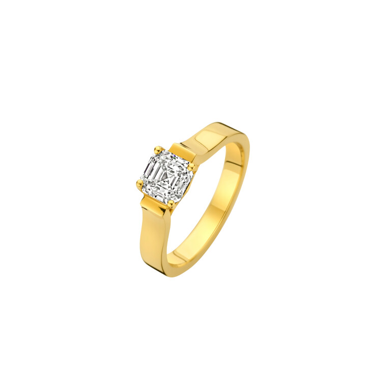 Celeste Ring - Royal Asscher - R.111.RAC.YG18.40 HRD Celeste Ring - Royal Asscher - R.111.RAC.YG18.40 HRD