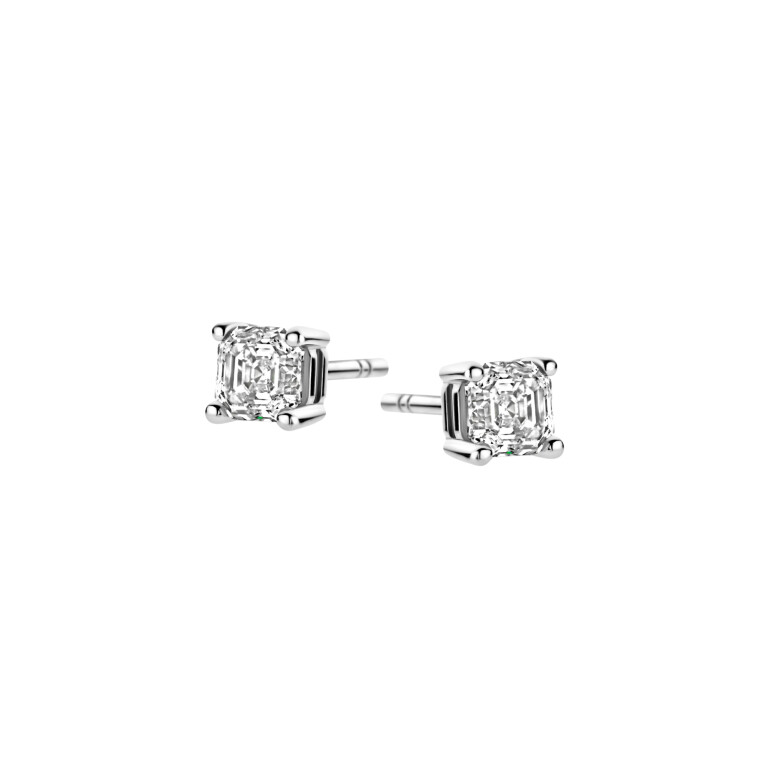 Constance oorknoppen - Royal Asscher - E.210.RAC.WG.51 GIA Constance oorknoppen - Royal Asscher - E.210.RAC.WG.51 GIA