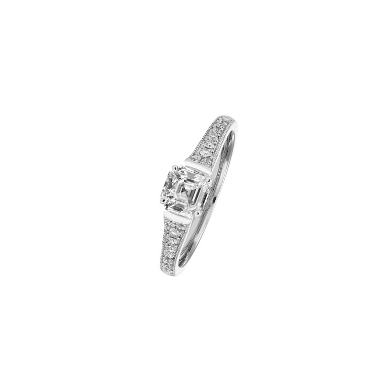 74 Collection Ring - Royal Asscher - R.74.3374.RAC.18WG.1 HRD 74 Collection Ring - Royal Asscher - R.74.3374.RAC.18WG.1 HRD
