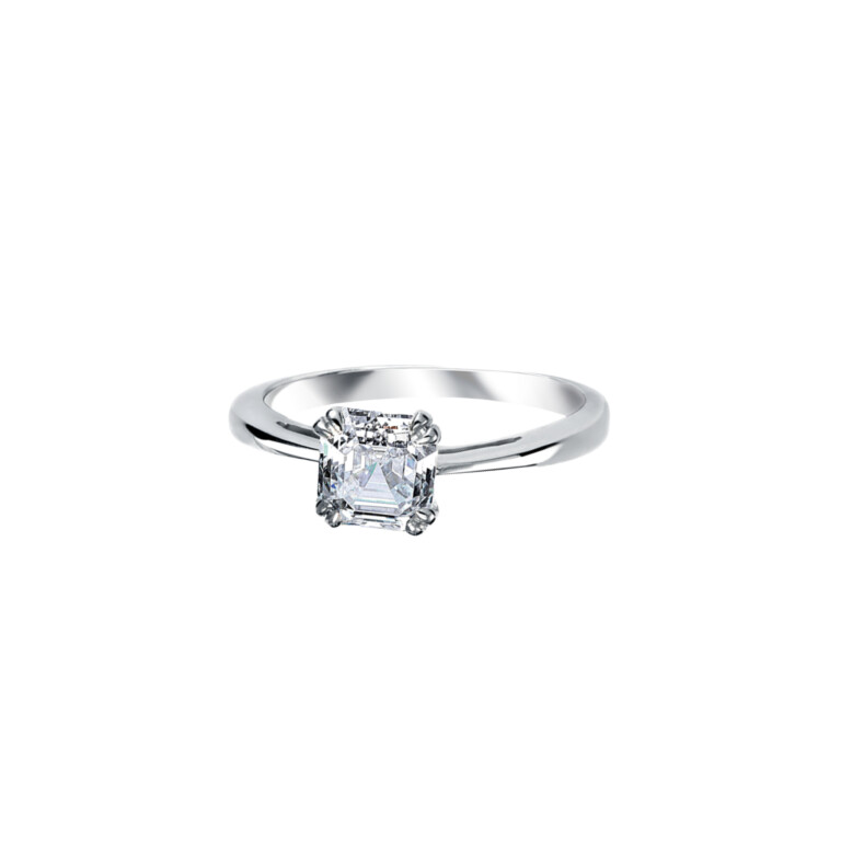 Royal Asscher Faustina solitair ring witgoud met diamant - R.112.RAC-145 HRD - #3 Royal Asscher Faustina solitair ring witgoud met diamant - R.112.RAC-145 HRD - #3