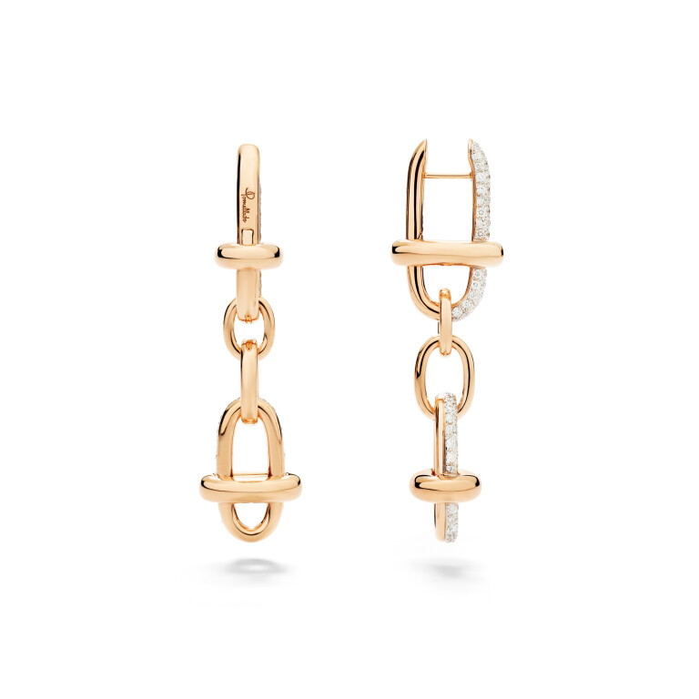 Pomellato Iconica oorhangers roodgoud met diamant - POC5061 O7WHR DB000 - #3 Pomellato Iconica oorhangers roodgoud met diamant - POC5061 O7WHR DB000 - #3