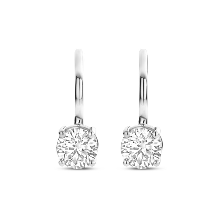 witgoud oorhangers met diamant Schaap en Citroen Diamonds - #2 witgoud oorhangers met diamant Schaap en Citroen Diamonds - #2