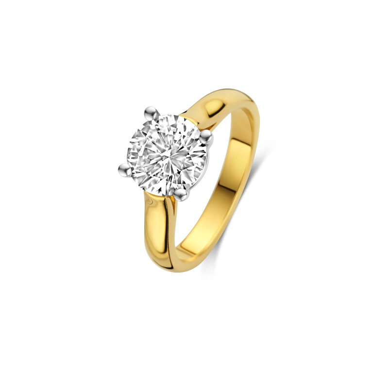 geel/wit goud ring met diamant SC Highlights Diamonds - #3 geel/wit goud ring met diamant SC Highlights Diamonds - #3