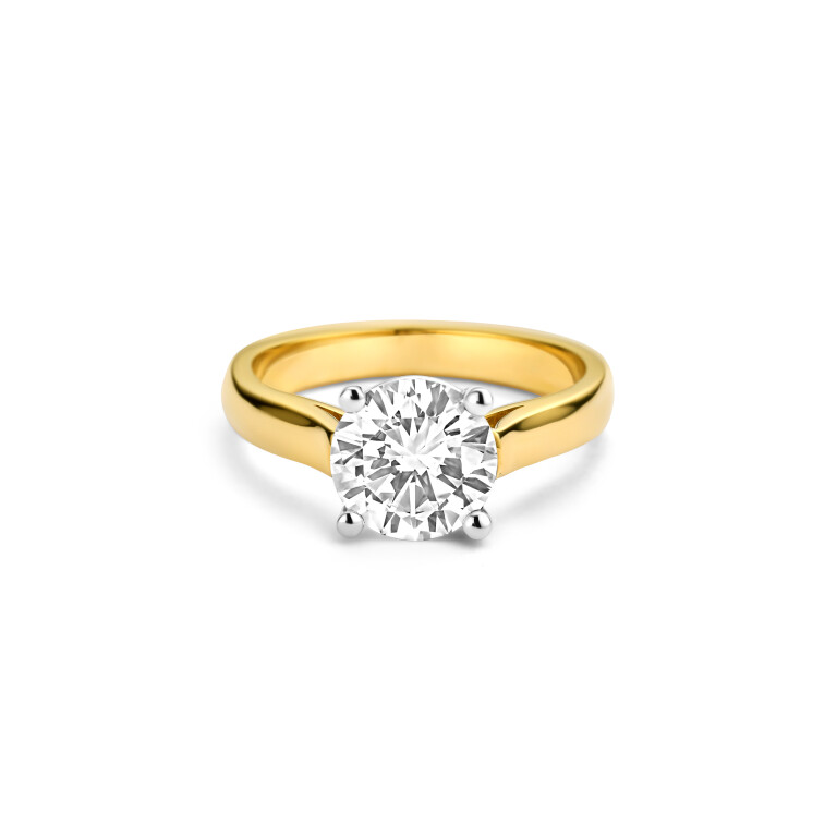 geel/wit goud ring met diamant SC Highlights Diamonds - #5 geel/wit goud ring met diamant SC Highlights Diamonds - #5