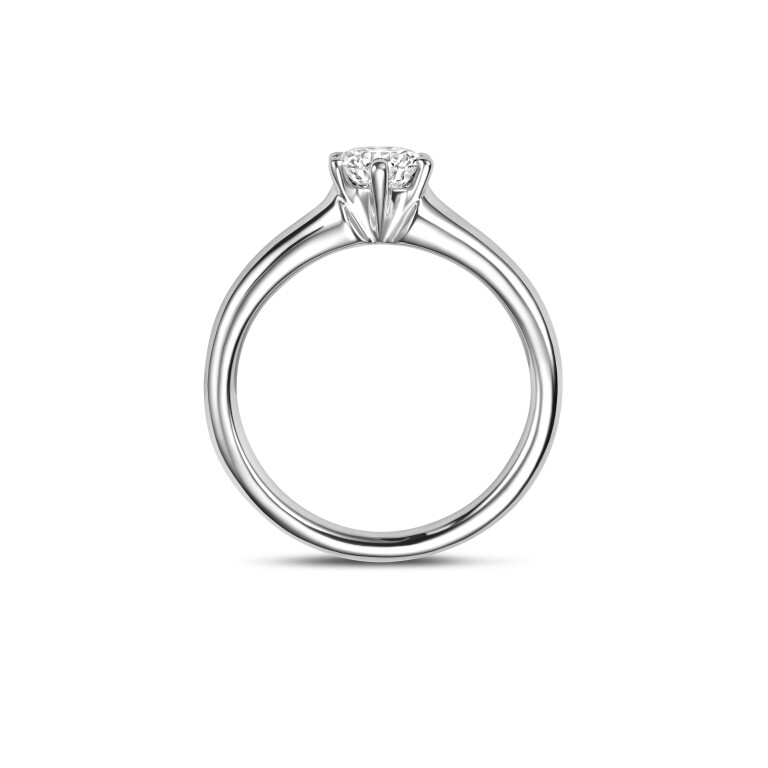 witgoud solitair ring met diamant SC Highlights Diamonds - #4 witgoud solitair ring met diamant SC Highlights Diamonds - #4
