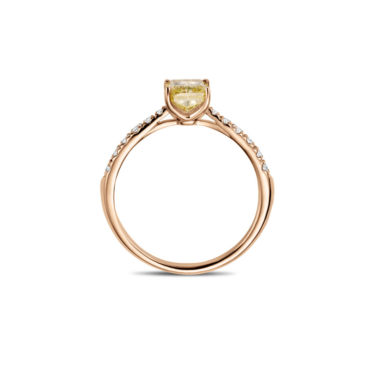roodgoud solitair ring met diamant SC Highlights Diamonds - #3 roodgoud solitair ring met diamant SC Highlights Diamonds - #3