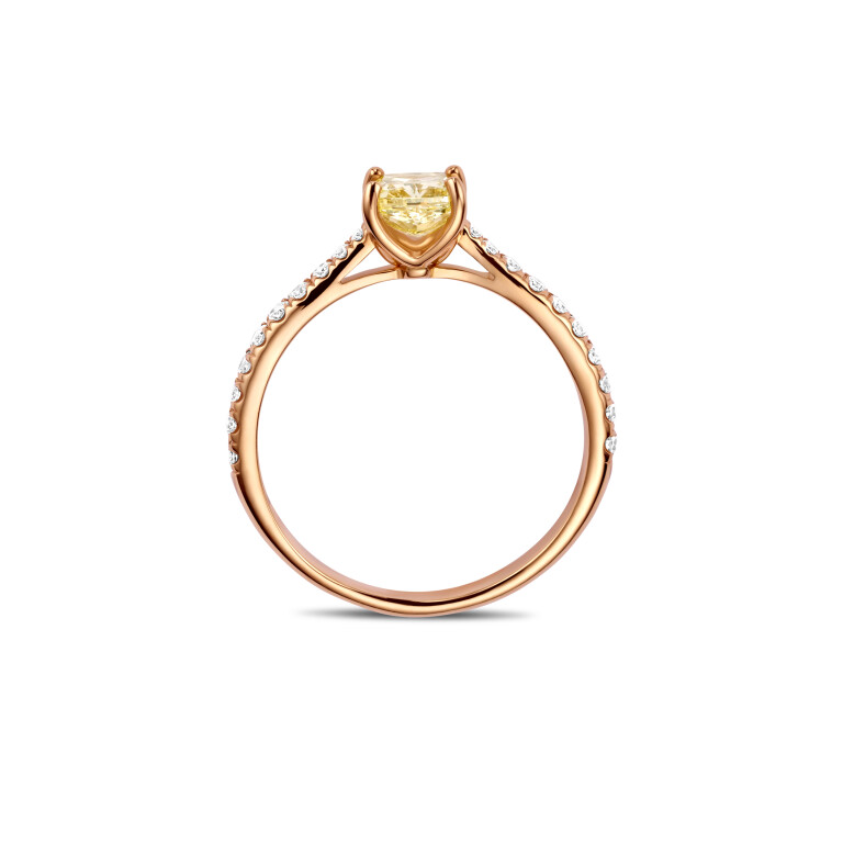 roodgoud solitair ring met diamant SC Highlights Diamonds - #5 roodgoud solitair ring met diamant SC Highlights Diamonds - #5