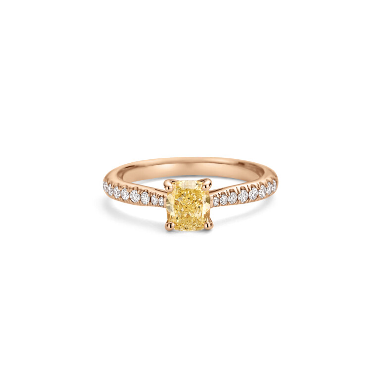 roodgoud solitair ring met diamant SC Highlights Diamonds - #6 roodgoud solitair ring met diamant SC Highlights Diamonds - #6