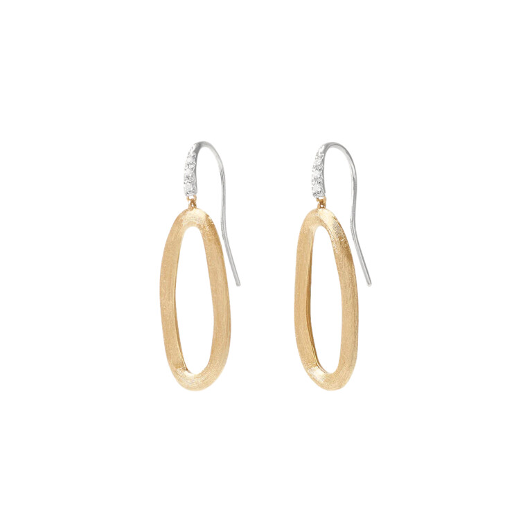 Marco Bicego Jaipur oorhangers geelgoud met diamant - OB1808-AB - #2 Marco Bicego Jaipur oorhangers geelgoud met diamant - OB1808-AB - #2