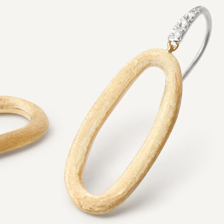 Marco Bicego Jaipur oorhangers geelgoud met diamant - OB1808-AB - #4 Marco Bicego Jaipur oorhangers geelgoud met diamant - OB1808-AB - #4