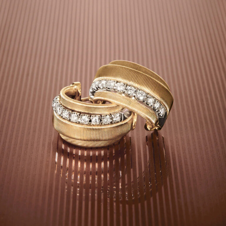 Marco Bicego Masai oorringen geelgoud met diamant - OG413-B - #3 Marco Bicego Masai oorringen geelgoud met diamant - OG413-B - #3