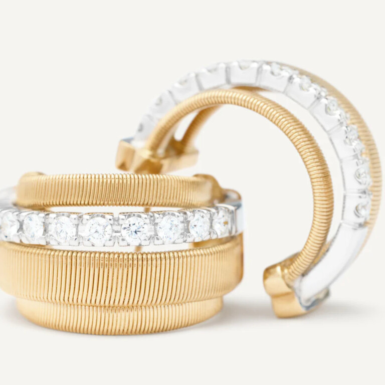 Marco Bicego Masai oorringen geelgoud met diamant - OG413-B - #5 Marco Bicego Masai oorringen geelgoud met diamant - OG413-B - #5