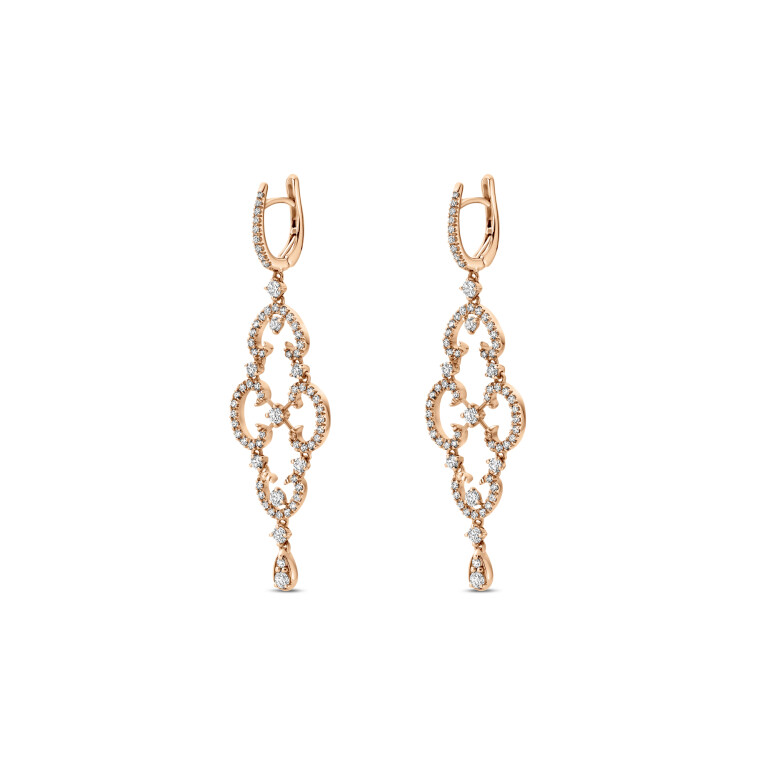 roodgoud oorhangers met diamant SC Highlights Diamonds - #2 roodgoud oorhangers met diamant SC Highlights Diamonds - #2